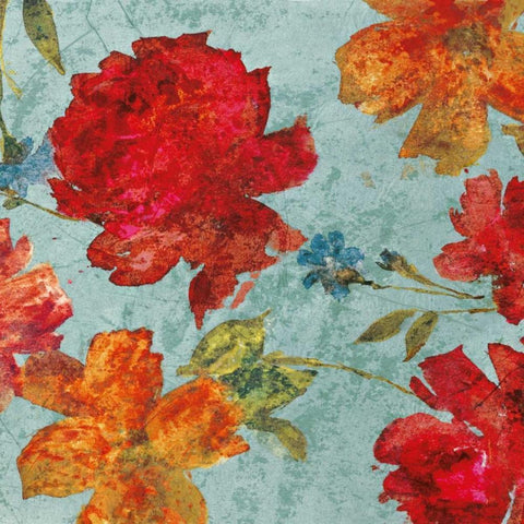 Printemps I Gold Ornate Wood Framed Art Print with Double Matting by Cleret, Audrey