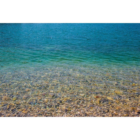 Beach Watercolors II White Modern Wood Framed Art Print by Markoff, Barbara