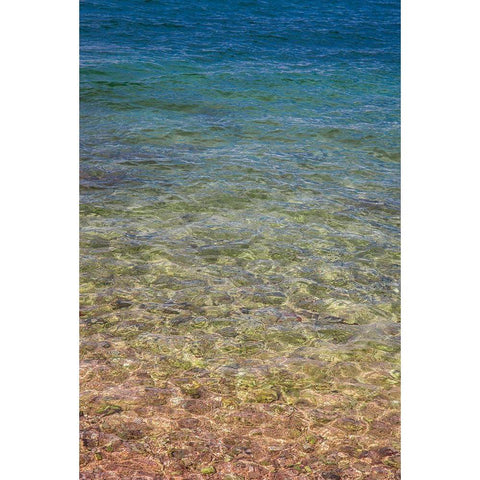 Beach Watercolors III Black Modern Wood Framed Art Print by Markoff, Barbara