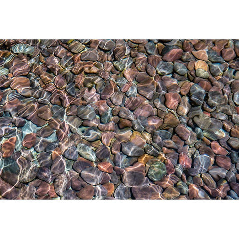 Colorful Stones III Black Modern Wood Framed Art Print with Double Matting by Markoff, Barbara