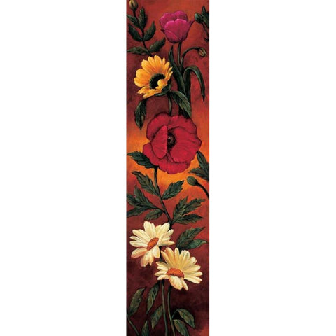 The Flower Garden I Gold Ornate Wood Framed Art Print with Double Matting by Francis, Brian