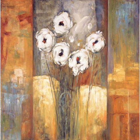 Getting Together II White Modern Wood Framed Art Print by Francis, Brian