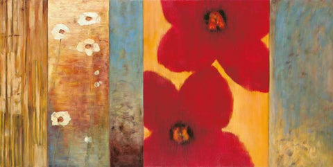 Vibe I Black Ornate Wood Framed Art Print with Double Matting by Francis, Brian