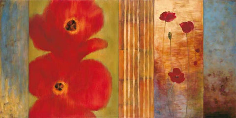 Vibe II Black Ornate Wood Framed Art Print with Double Matting by Francis, Brian