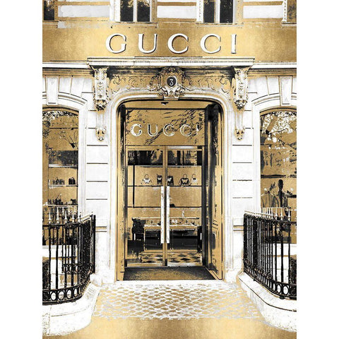 Designer Entrance VIII Gold Ornate Wood Framed Art Print with Double Matting by Blake, Madeline