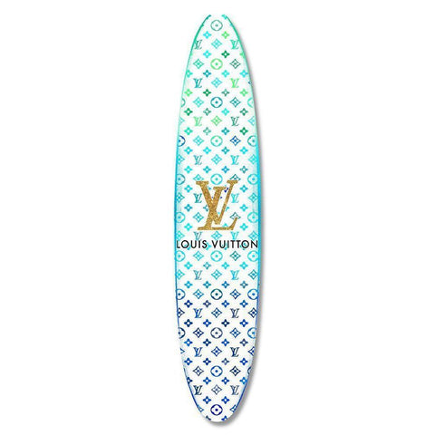 Fashion Surfboard France IV White Modern Wood Framed Art Print by Blake, Madeline