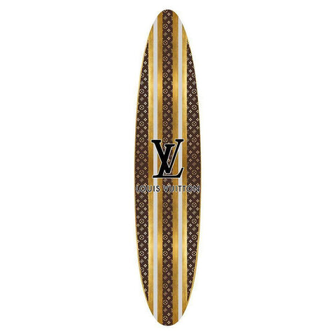 Fashion Surfboard France V Gold Ornate Wood Framed Art Print with Double Matting by Blake, Madeline