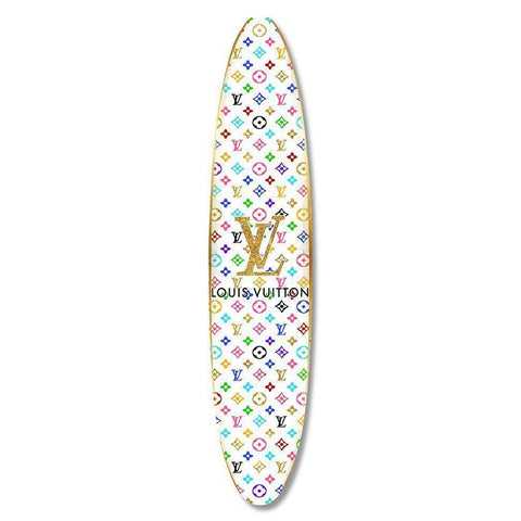 Fashion Surfboard France VI White Modern Wood Framed Art Print by Blake, Madeline