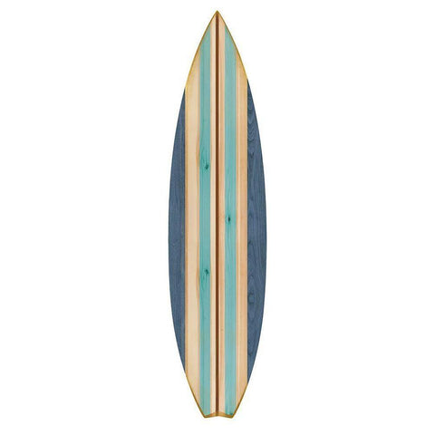 Surfboard III Black Modern Wood Framed Art Print with Double Matting by Blake, Madeline