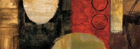 Balancing Act White Modern Wood Framed Art Print with Double Matting by Nelson, Brent