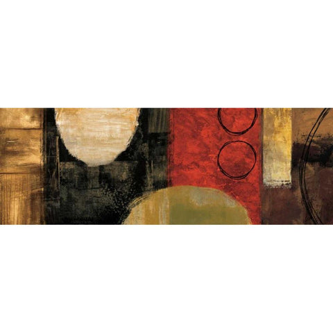 Balancing Act Black Modern Wood Framed Art Print by Nelson, Brent