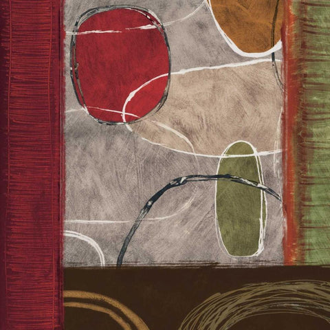 Abracadabra II White Modern Wood Framed Art Print with Double Matting by Nelson, Brent