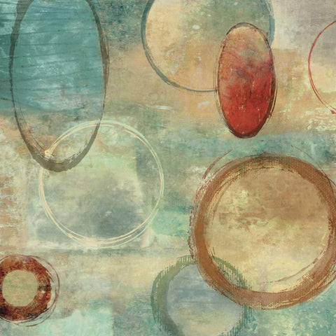 Yes II Black Modern Wood Framed Art Print with Double Matting by Nelson, Brent