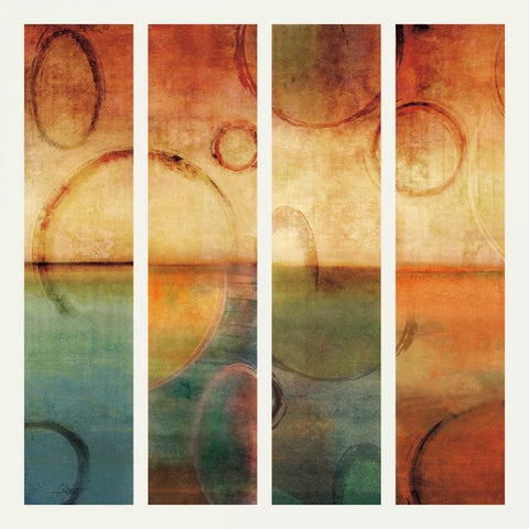 Horizons I Black Modern Wood Framed Art Print by Nelson, Brent