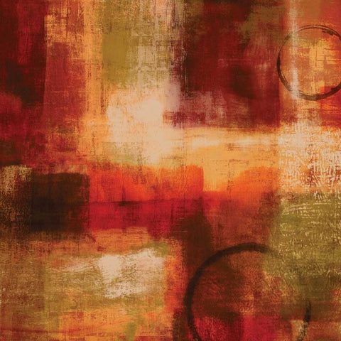 Brave New World I Black Modern Wood Framed Art Print with Double Matting by Nelson, Brent