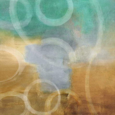 Ethereal II Gold Ornate Wood Framed Art Print with Double Matting by Nelson, Brent