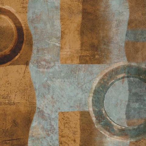 Go I White Modern Wood Framed Art Print with Double Matting by Nelson, Brent