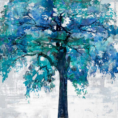 Solo I White Modern Wood Framed Art Print with Double Matting by Bell, Cami