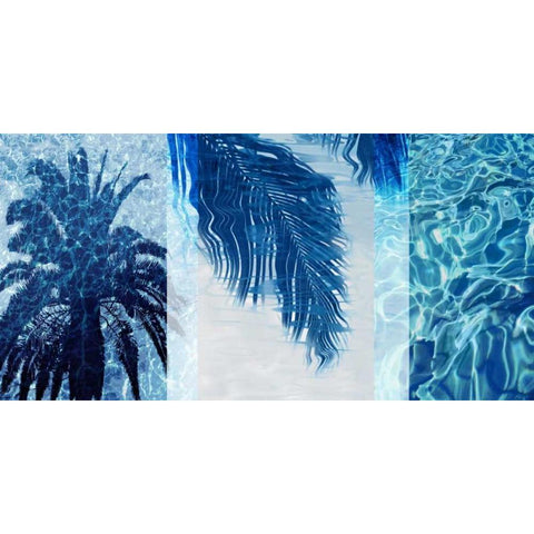 Palm Resort II White Modern Wood Framed Art Print by Carter, Charlie