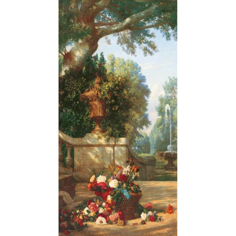 Panneau decoratif Ã¡ le corveil Black Modern Wood Framed Art Print by Dugasseau, Charles