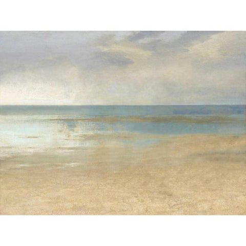 Pastel Seascape I White Modern Wood Framed Art Print by McKee, Christy