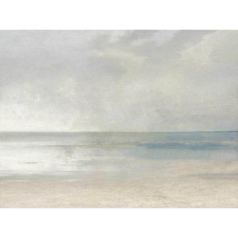 Pastel Seascape III White Modern Wood Framed Art Print by McKee, Christy