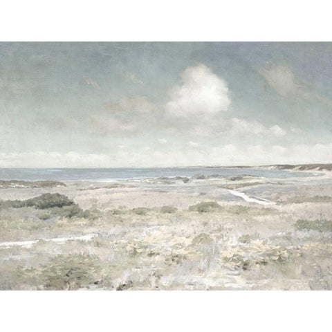 By the Shore Black Modern Wood Framed Art Print by McKee, Christy