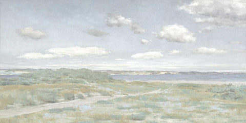 Pathe to the Water White Modern Wood Framed Art Print with Double Matting by McKee, Christy