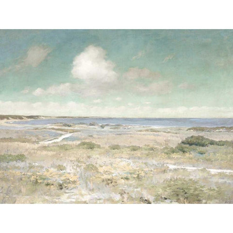 Water View Gold Ornate Wood Framed Art Print with Double Matting by McKee, Christy