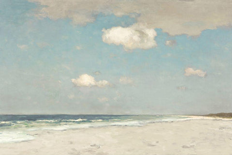 High Tide White Modern Wood Framed Art Print with Double Matting by McKee, Christy