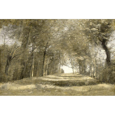 Shaded Path II Black Modern Wood Framed Art Print by McKee, Christy