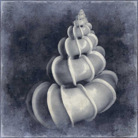 Ocean Blue III Gold Ornate Wood Framed Art Print with Double Matting by Kelly, Caroline