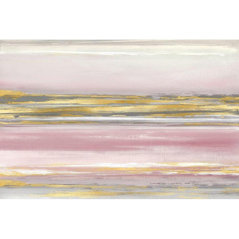 Subtle Reflections with Blush Black Modern Wood Framed Art Print with Double Matting by Corbin, Allie