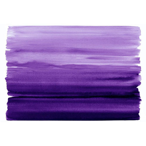 Ombre Purple I Black Modern Wood Framed Art Print with Double Matting by Corbin, Allie