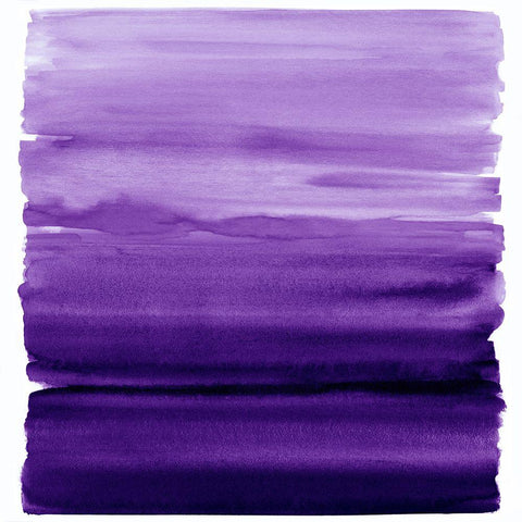 Ombre Purple II Black Modern Wood Framed Art Print with Double Matting by Corbin, Allie