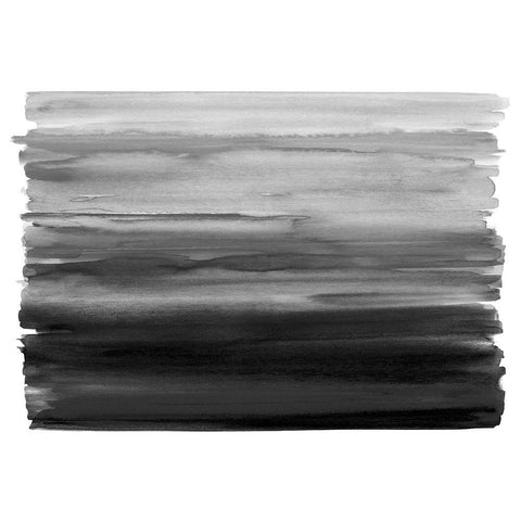 Ombre Black I White Modern Wood Framed Art Print by Corbin, Allie