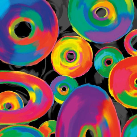 In Living Color I Black Modern Wood Framed Art Print by Rogers, Cameron