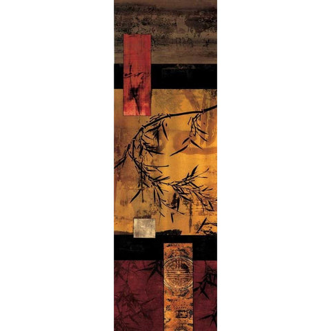 Essence I Black Modern Wood Framed Art Print with Double Matting by Donovan, Chris