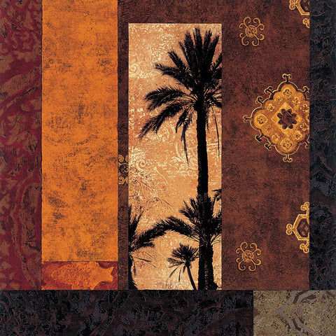 Moroccan Nights II Black Ornate Wood Framed Art Print with Double Matting by Donovan, Chris