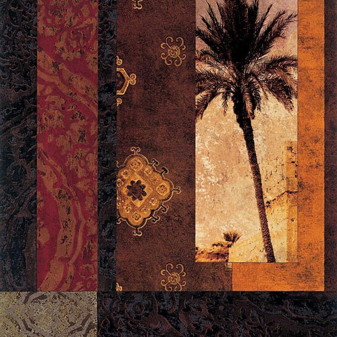 Moroccan Nights I Gold Ornate Wood Framed Art Print with Double Matting by Donovan, Chris