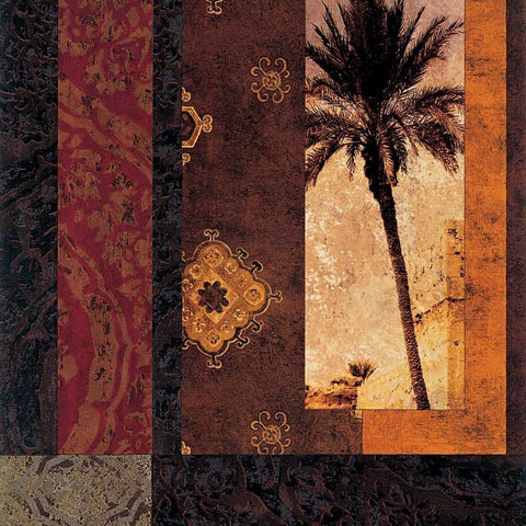 Moroccan Nights I Black Ornate Wood Framed Art Print with Double Matting by Donovan, Chris