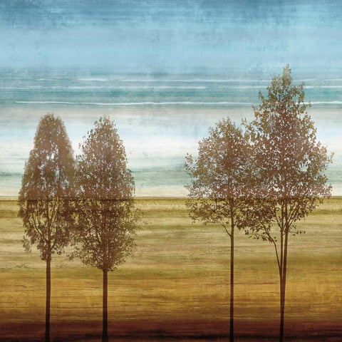 Repose I White Modern Wood Framed Art Print with Double Matting by Donovan, Chris