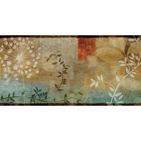 Saga Black Modern Wood Framed Art Print with Double Matting by Donovan, Chris