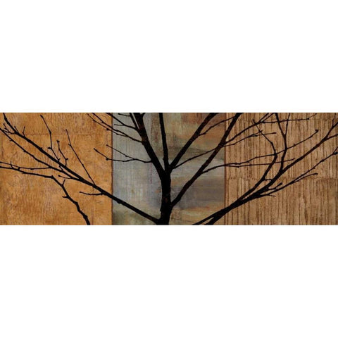 Arboreal I Black Modern Wood Framed Art Print with Double Matting by Donovan, Chris