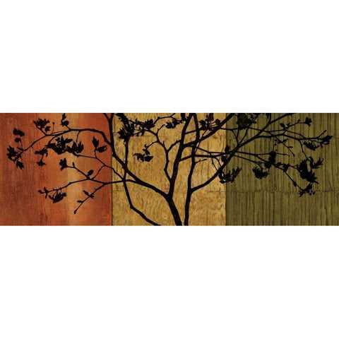 Arboreal II Black Modern Wood Framed Art Print with Double Matting by Donovan, Chris