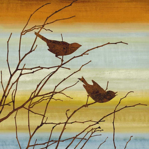 Morning Song I Black Ornate Wood Framed Art Print with Double Matting by Donovan, Chris