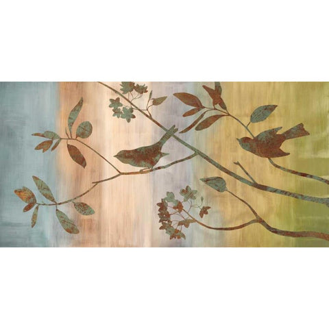 Branching Out II White Modern Wood Framed Art Print by Donovan, Chris