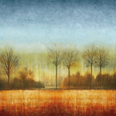 The Crossing I White Modern Wood Framed Art Print by Donovan, Chris