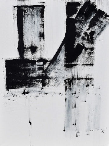 Barely holding on to smoke III White Modern Wood Framed Art Print with Double Matting by Klingeler, Christian