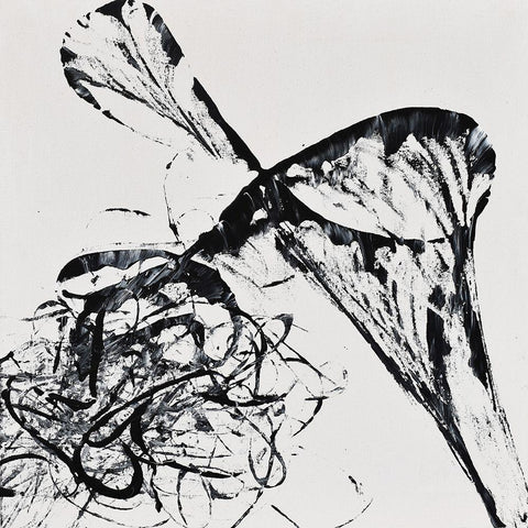 String Theory Energy White Modern Wood Framed Art Print by Klingeler, Christian